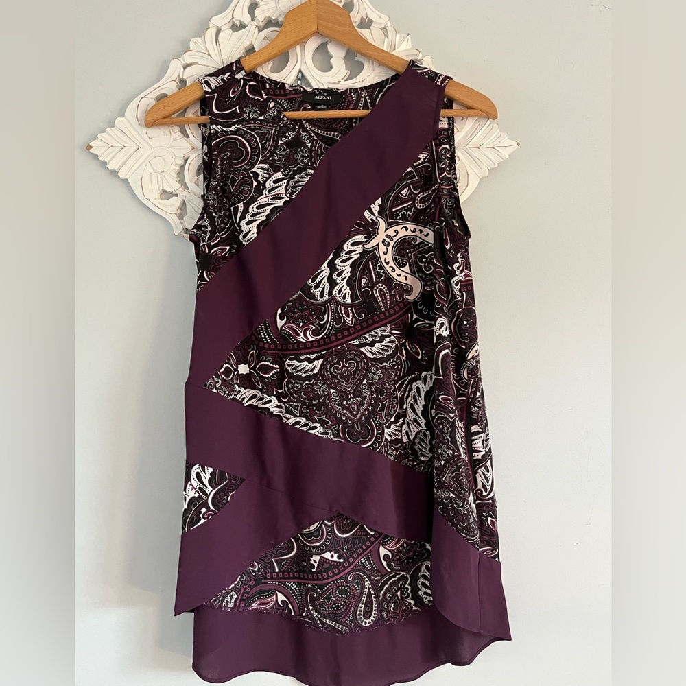 Alfani Paisley blouse